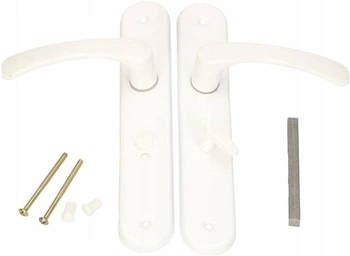 Kľučka dverí biscuit 72 biela wc