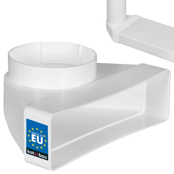 Spojovacie koleno 204x60 variabilné vetranie 100