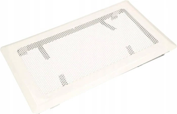 Vetracia mriežka krbová kovová 16x30 cm – Farba biela