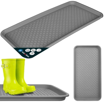 Odkvapkávač na topánky plastový 38x76 cm - Farba sivá