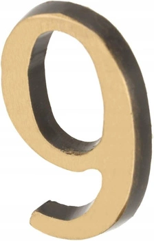 Číslo domu "9" číslo dverí 3d 5cm patina