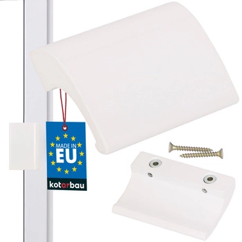 Balkónový úchyt fajčiara na dvere okno - Farba biela