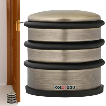 Voľne stojaci dverový nárazník platina 7 cm