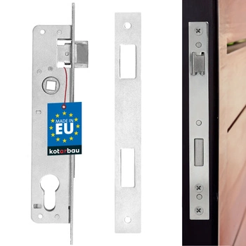 Zámek zapuštěný na vložku do dveří branky brány ocelový 90/20 mm