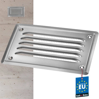 Vetracia mriežka so sieťkou z nehrdzavejúcej ocele 10x16,5 cm