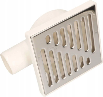 Sprchová odpadová mriežka fi50 15x15 cm