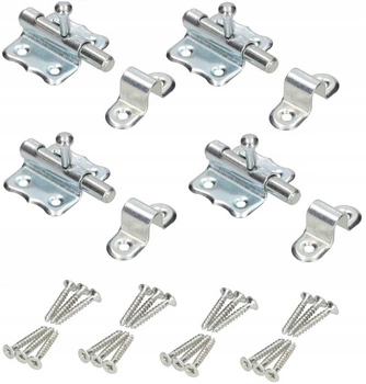 Univerzálna západka 30 mm na upevnenie zámku dverí - 4 ks.