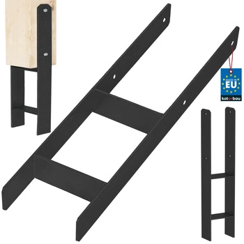 Základňa stĺpika h na zamurovanie pozinkovaná čierna 160 mm