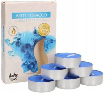 sada ohrievačov na čajové sviečky s vôňou proti tabaku - 6 ks